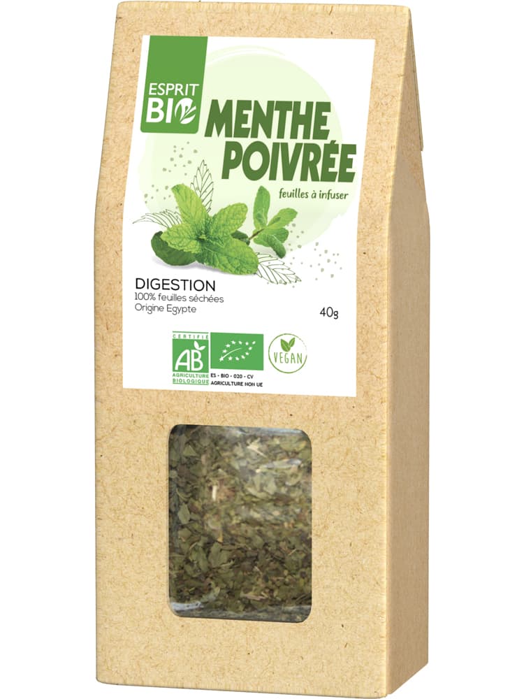 Esprit Bio Menthe Poivrée à Infuser Bio 40 g