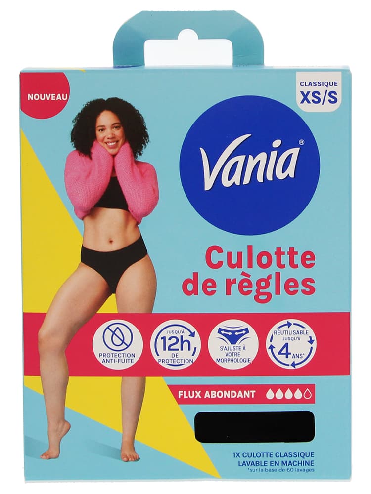 Vania Culotte de Règles Flux Abondant X 1 - Taille : XS/S